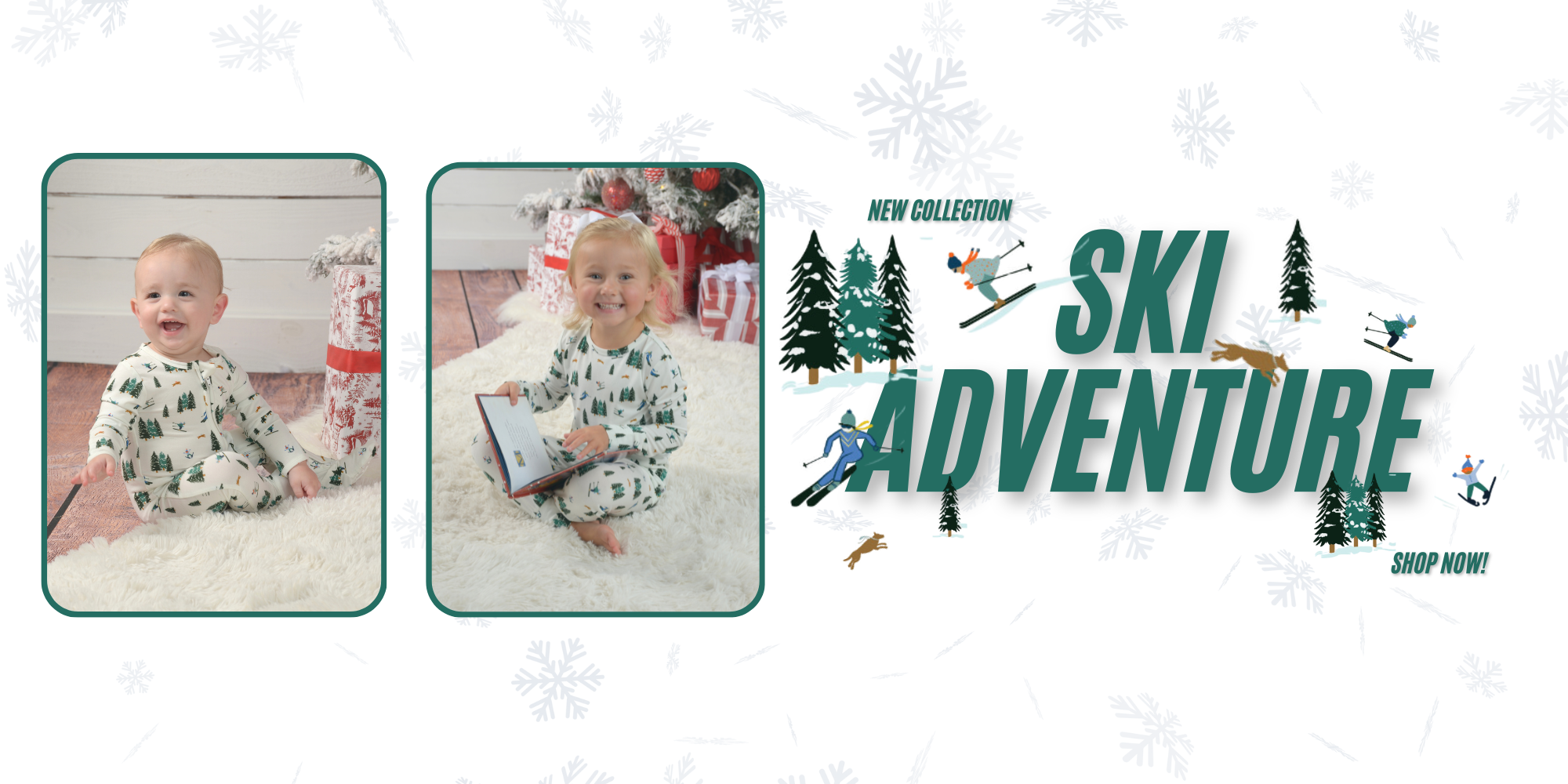 Ski Print Pajamas, Kids Ski Clothes