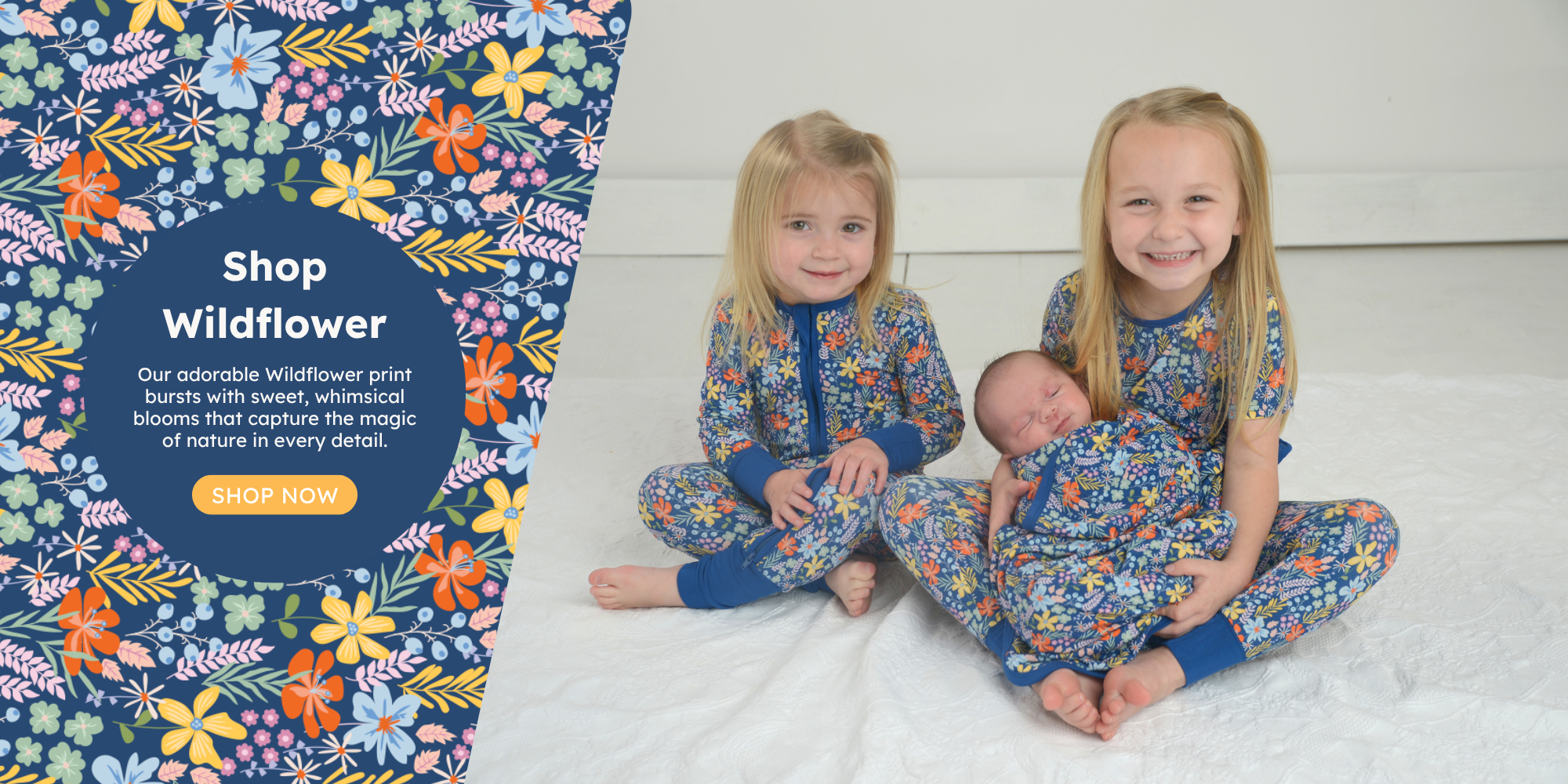 Floral Print Pajamas, Floral Kids Clothes