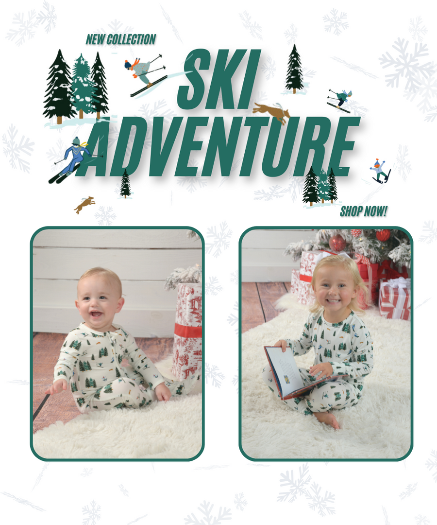 Ski Print Pajamas, Kids Ski Clothes
