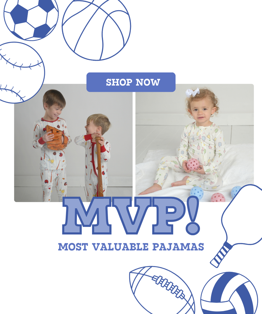 Sports Themed Bamboo Pajamas