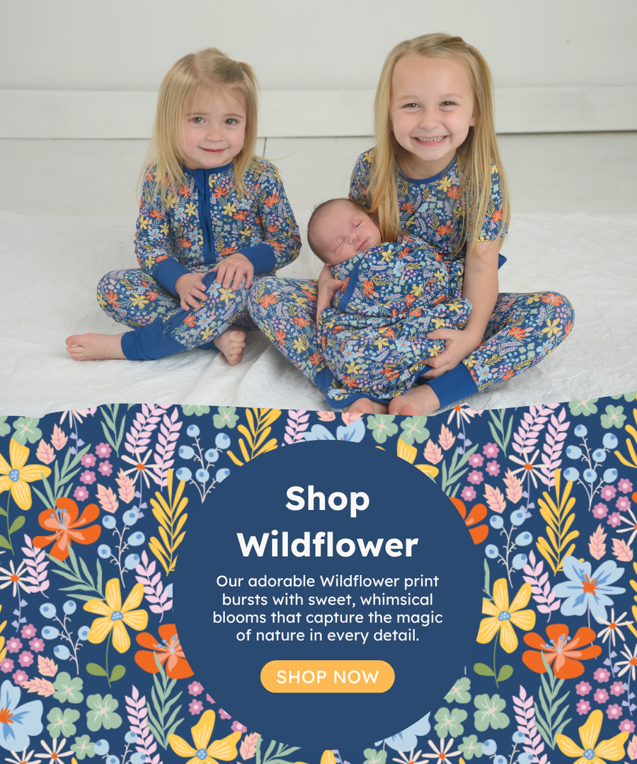 Floral Print Pajamas, Floral Kids Clothes