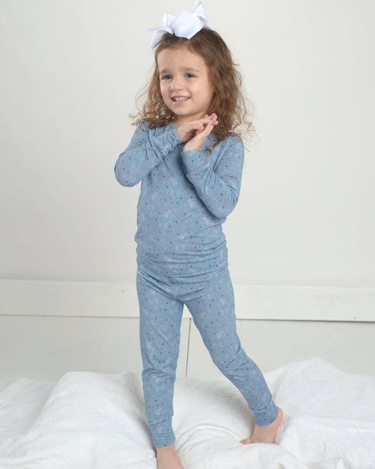 Aries Bamboo Pajama Set, Zodiac Sign Print Bamboo Pajama Set