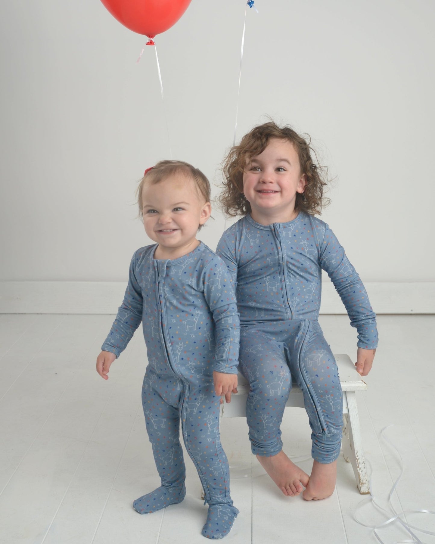 Bamboo Pajama Footies for Capricorn - Little WorldzZipper Footie