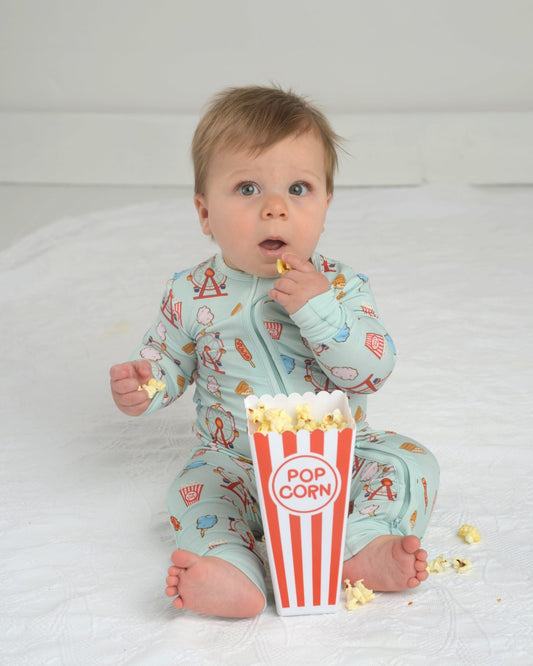 Bamboo Romper for Toddler, Bamboo Pajamas for Baby, Zippy PJ Prints