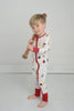 Baseball Bamboo Romper for Toddlers, Kids Bamboo Pajamas, Sport Outfit