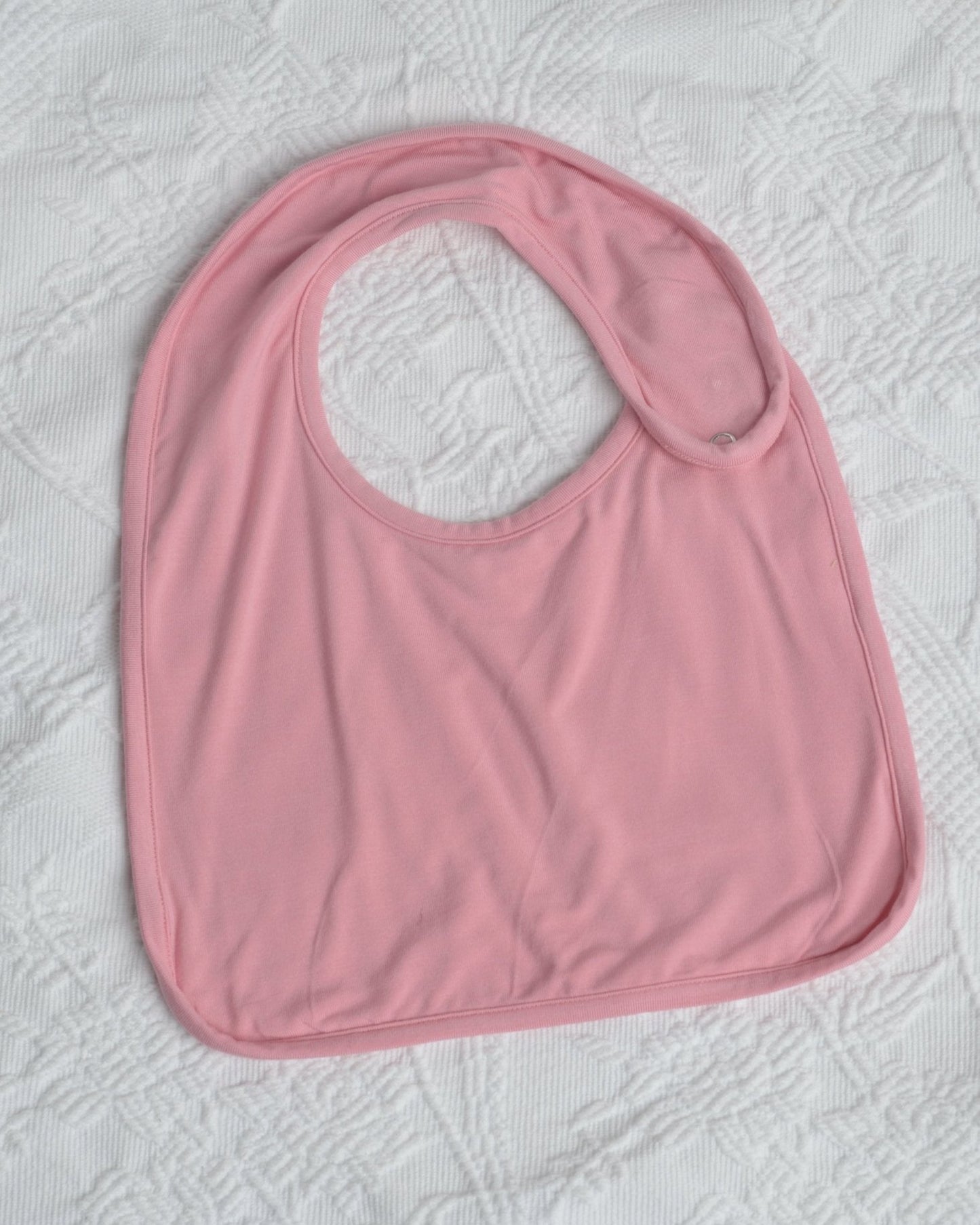 Bamboo Bib for Baby, Pink Baby Gift, Baby Pink Clothes, Baby Girl Gift