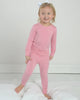 Pink Bamboo Pajama Set for Kids, Girl Pajamas, Bamboo PJ, Girl Gifts