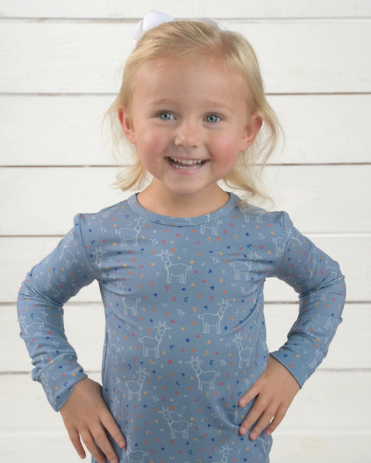 Star Sign Pajama Set, Zodiac Inspired Clothes for Kids, Capricorn PJs