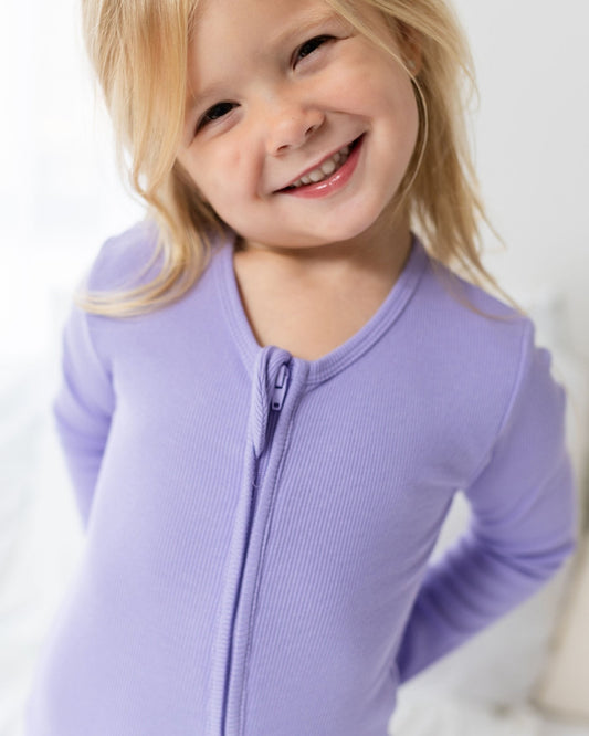 Lavender Bamboo Romper, Birthday Gifts for Girls, Bamboo Pajamas