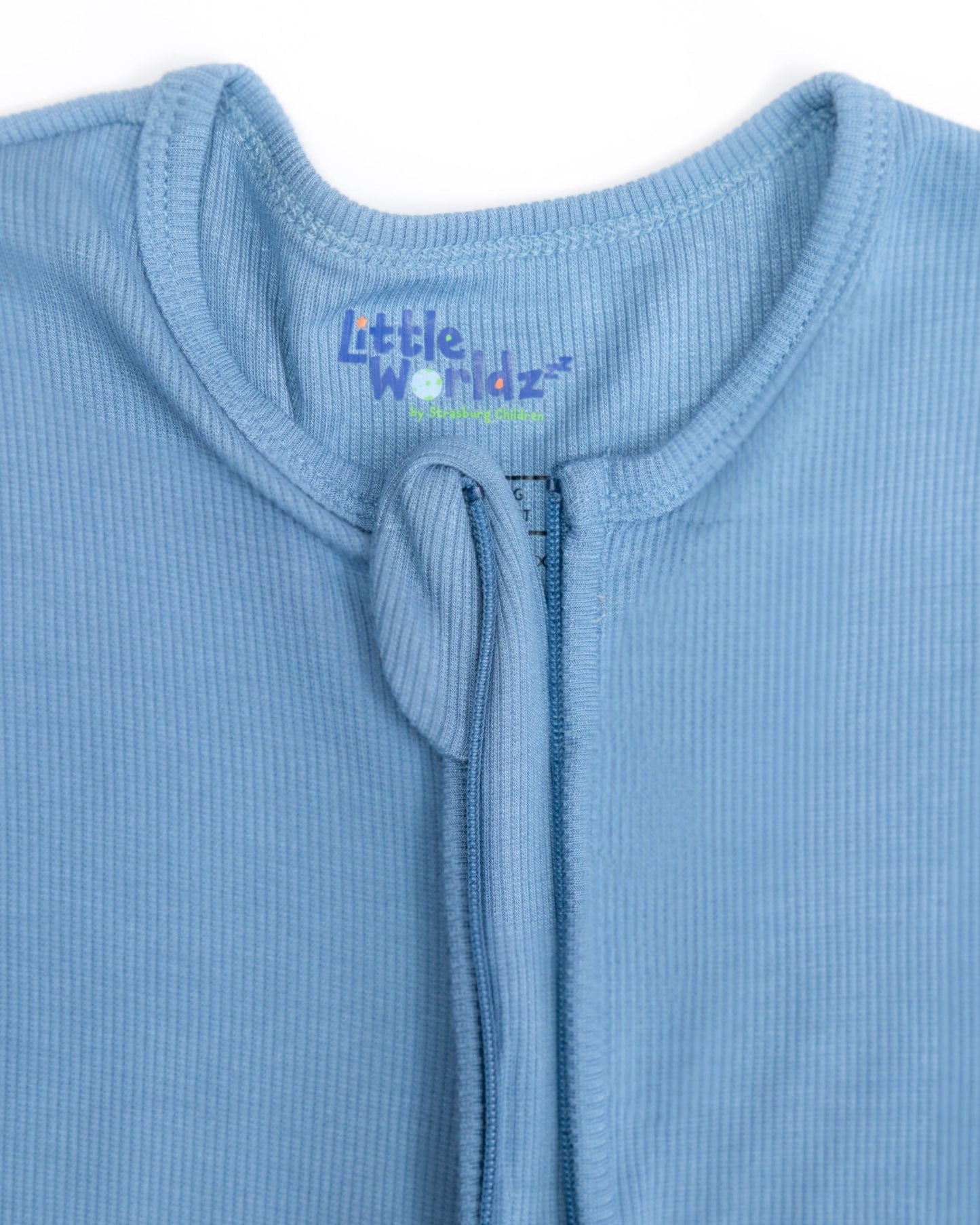 Bamboo Romper Pajamas for Kids, Blue Footie Pajamas, Baby Boy Gift