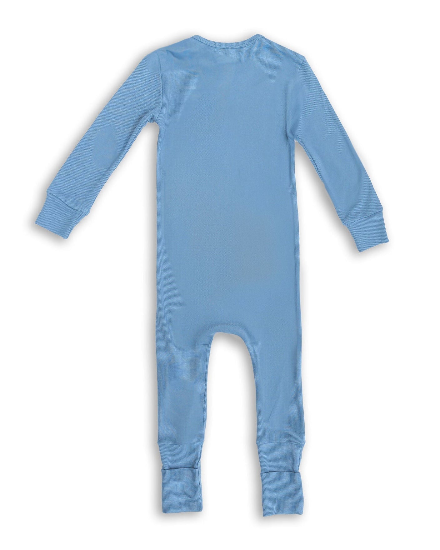 Bamboo Romper Pajamas for Kids, Blue Footie Pajamas, Baby Boy Gift