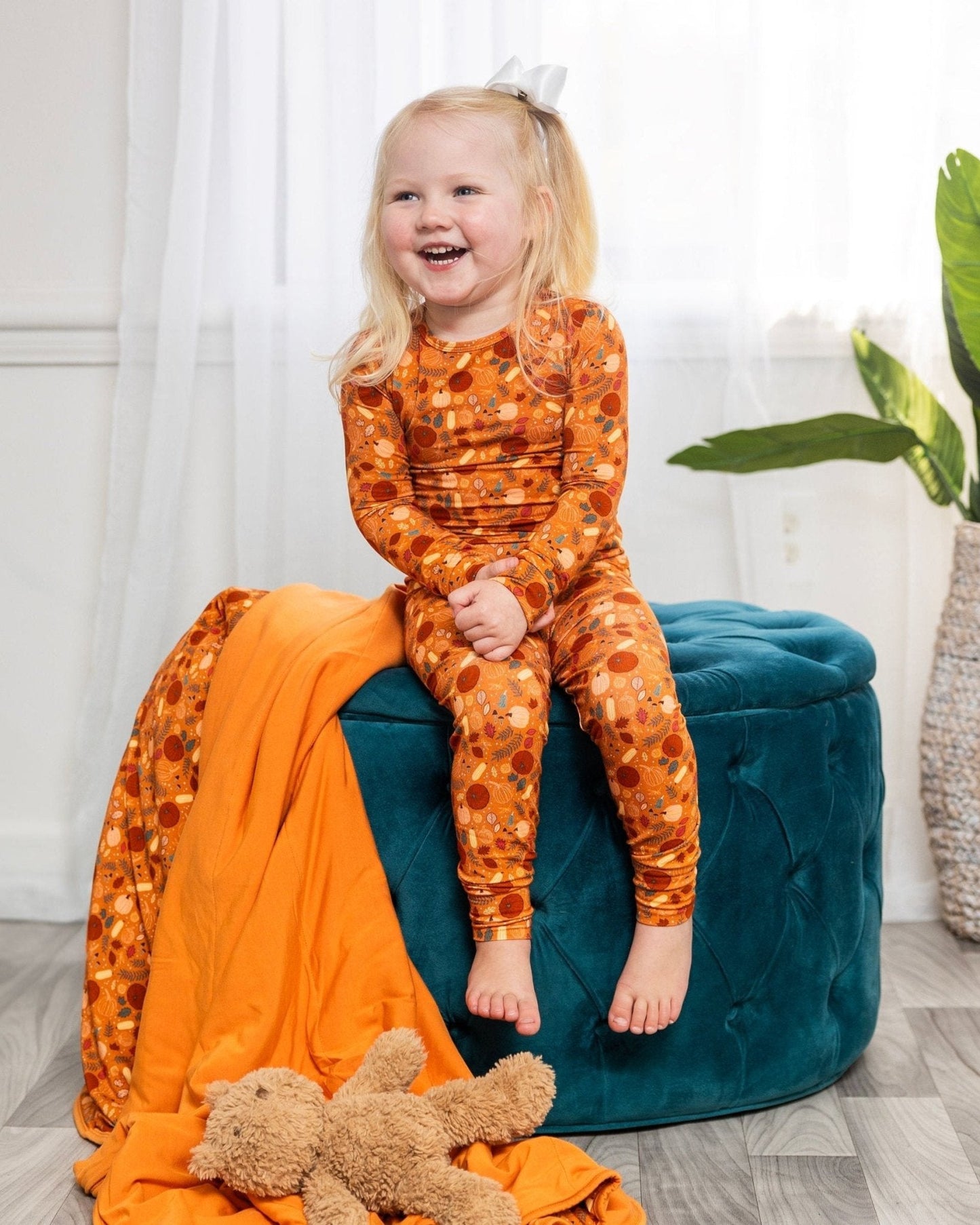 Fall Bamboo Pajamas, Soft Pajamas Toddler, Bamboo Pajamas for Kids