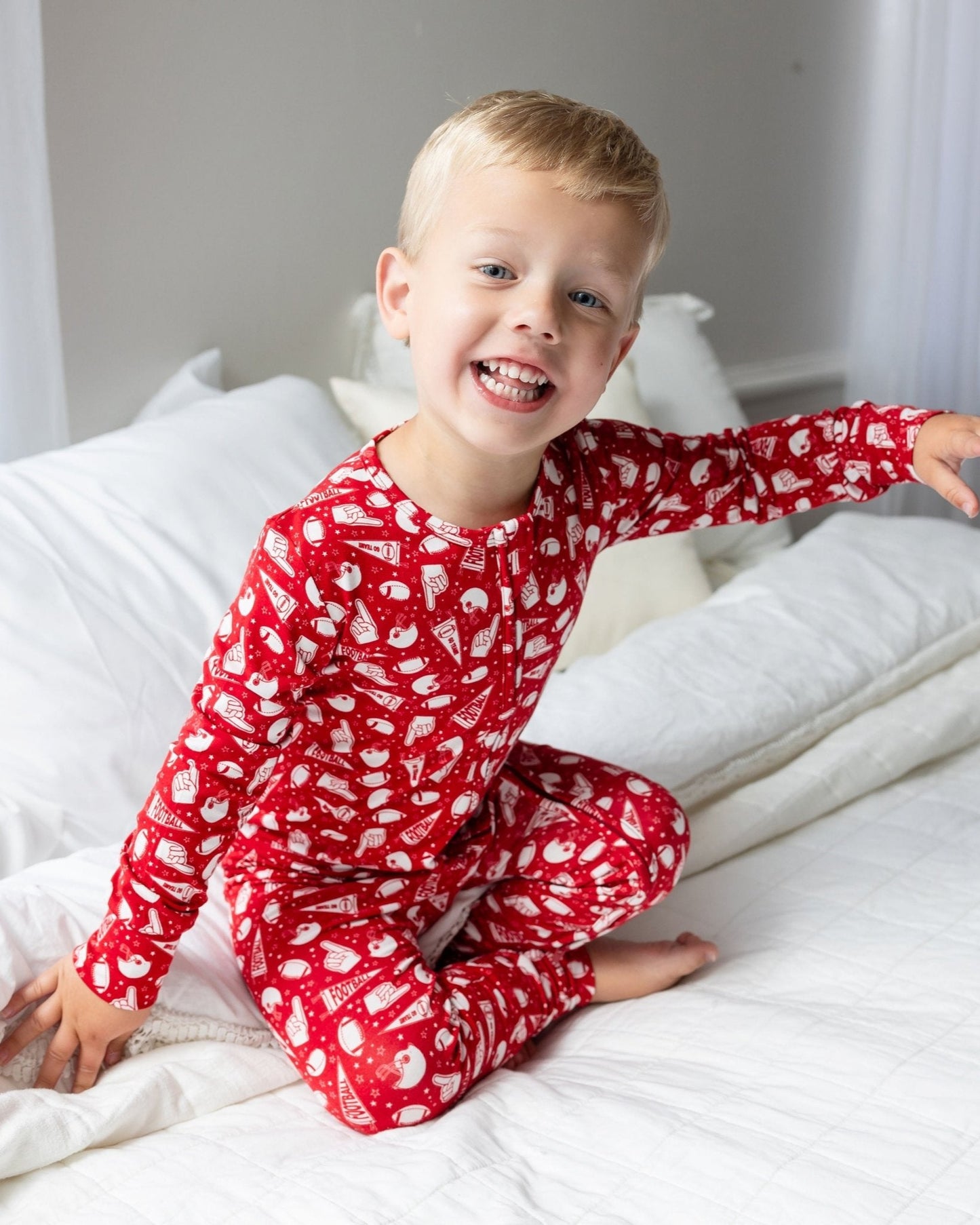 Football Romper Pajama, Alabama Football, Roll Tide, Kids Pajamas