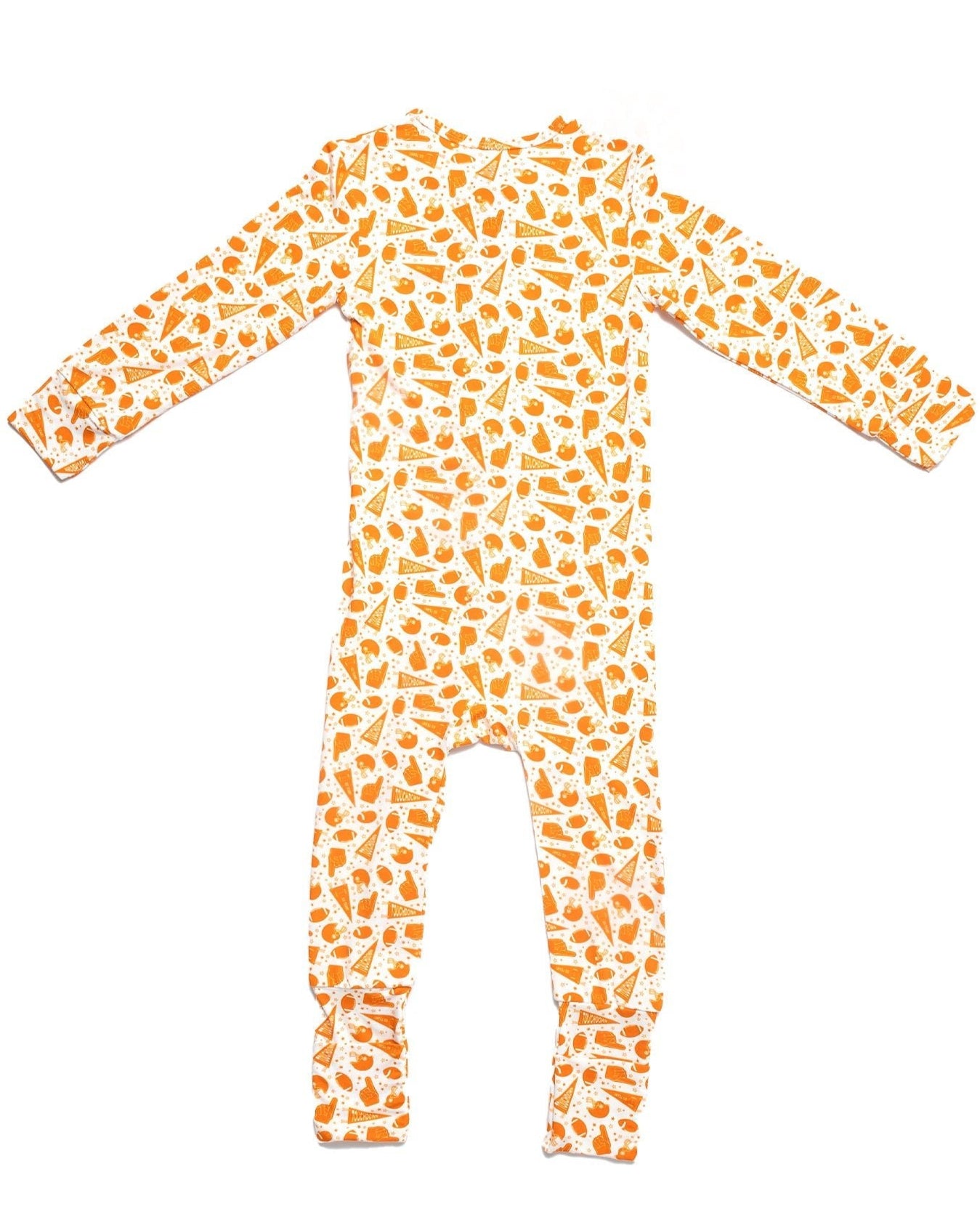 Football Romper Bamboo Pajama, Tennessee Football, Soft and Cozy PJ