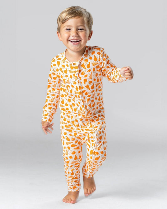 Football Romper Bamboo Pajama, Tennessee Football, Soft and Cozy PJ