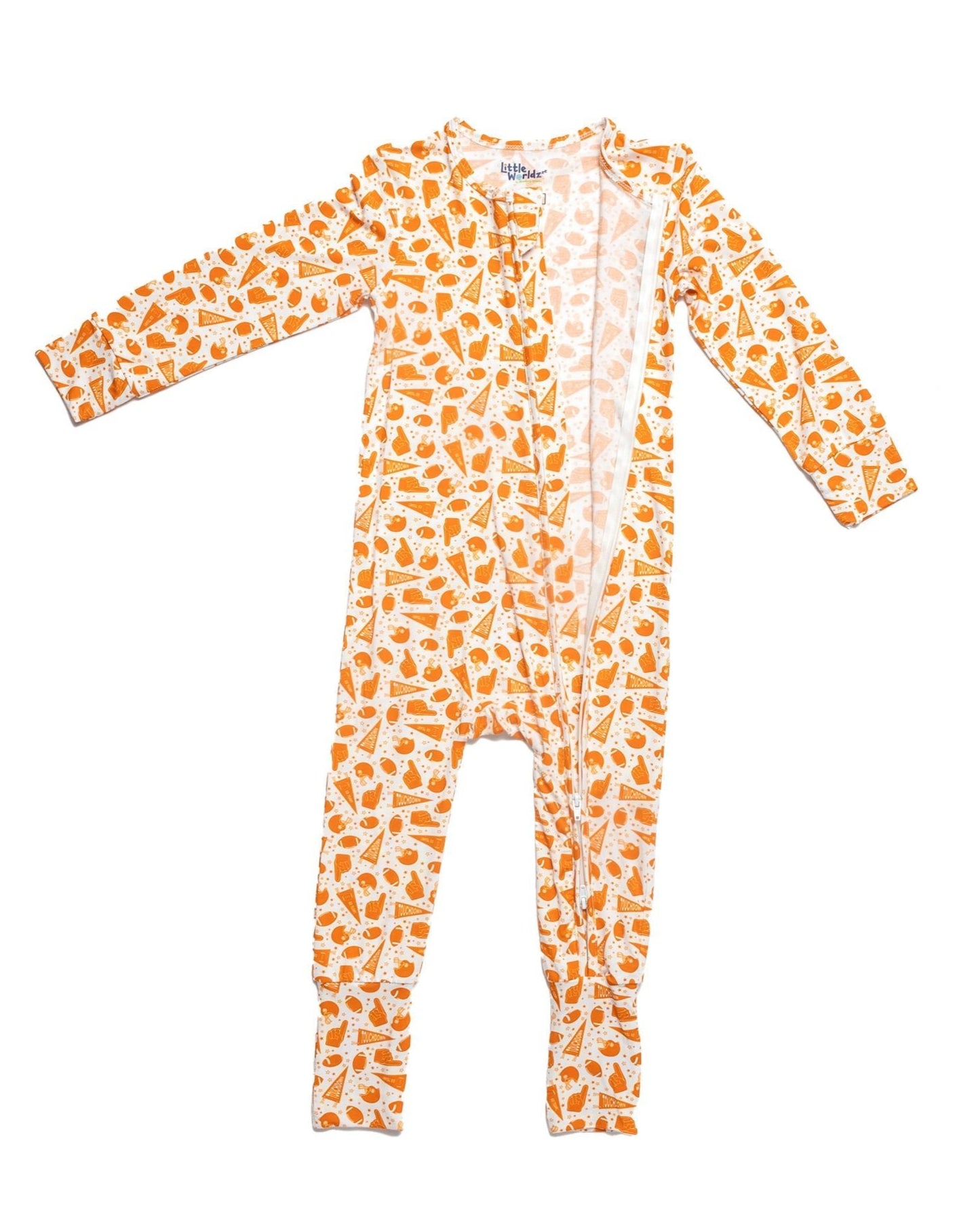 Football Romper Bamboo Pajama, Tennessee Football, Soft and Cozy PJ