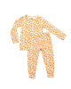 Bamboo Two Piece PJs, Orange Football Pajamas for Kids, Bamboo Pajamas