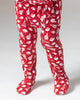 Bamboo Zipper Footie PJs, red football pajamas for baby, soft bamboo