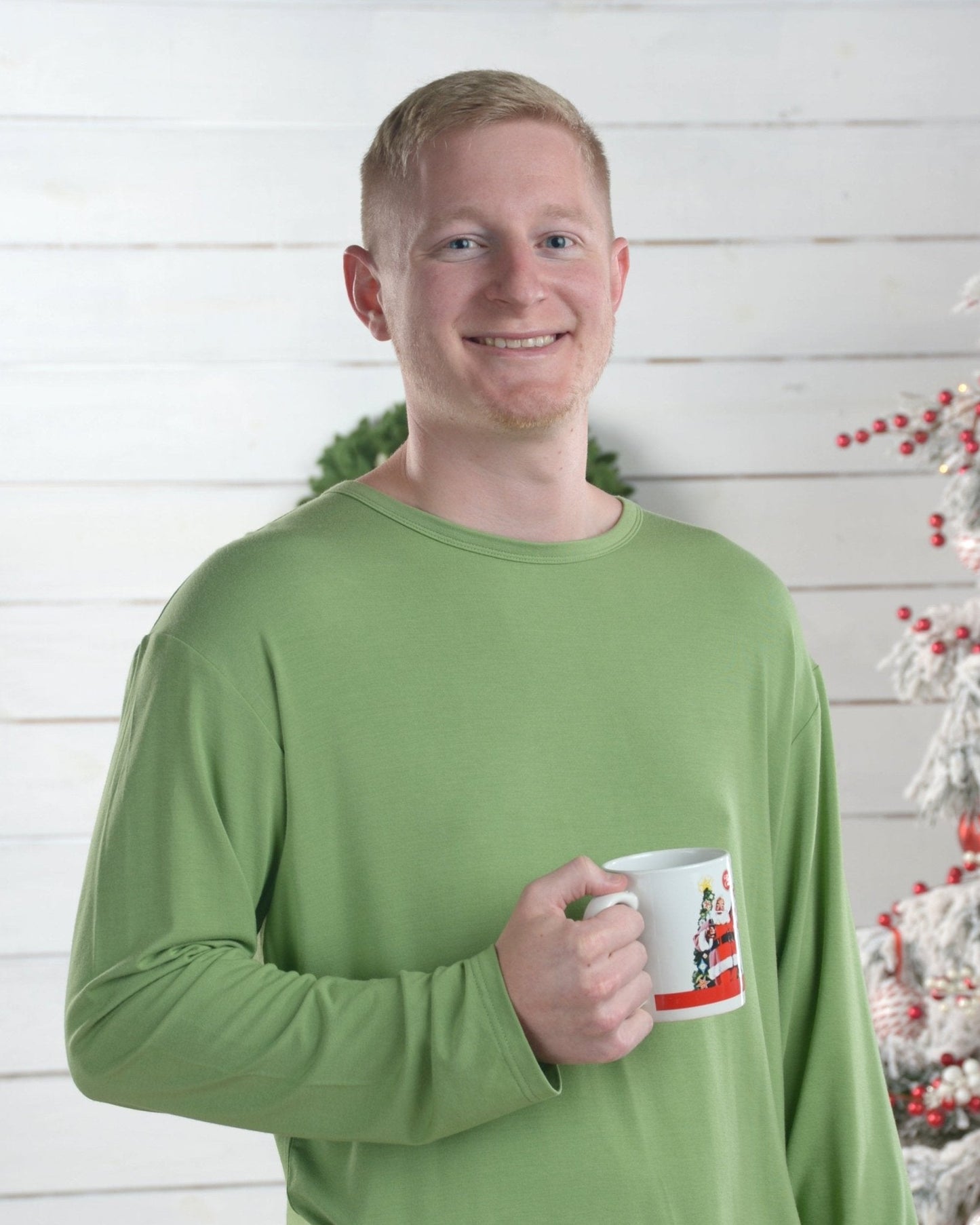 Christmas Pajamas for Men, Bamboo Pajamas for Adults, Matching PJs
