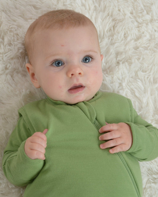 Warm and Cozy Green Sleep Sack for Safe Sleeping for Baby