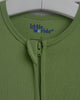 Green Bamboo Zipper Footie, Matching Holiday Pajamas for Families