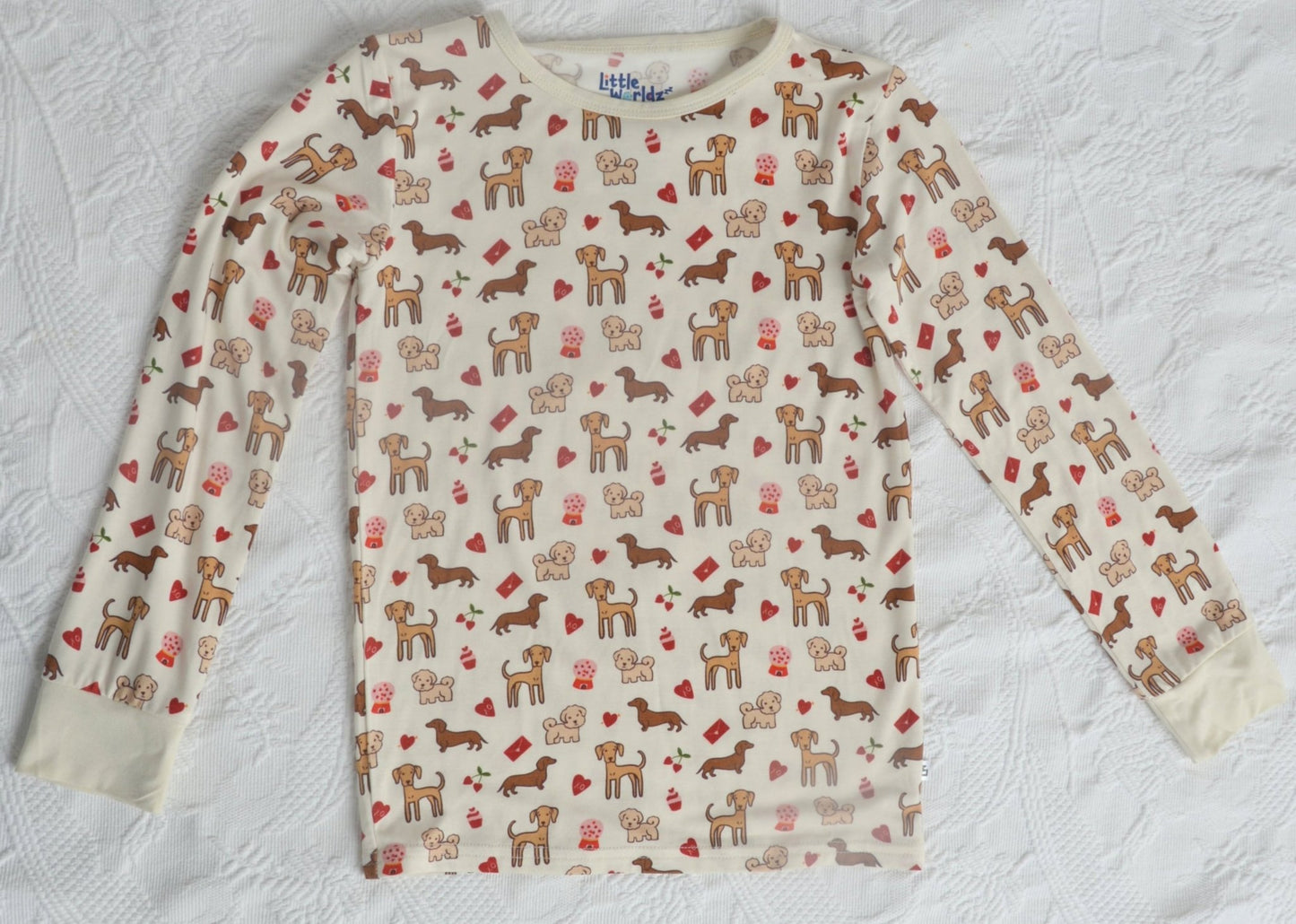 Puppy Two Piece PJs, Bamboo Pajama, Pajama Set for Kids, Dog Pajamas