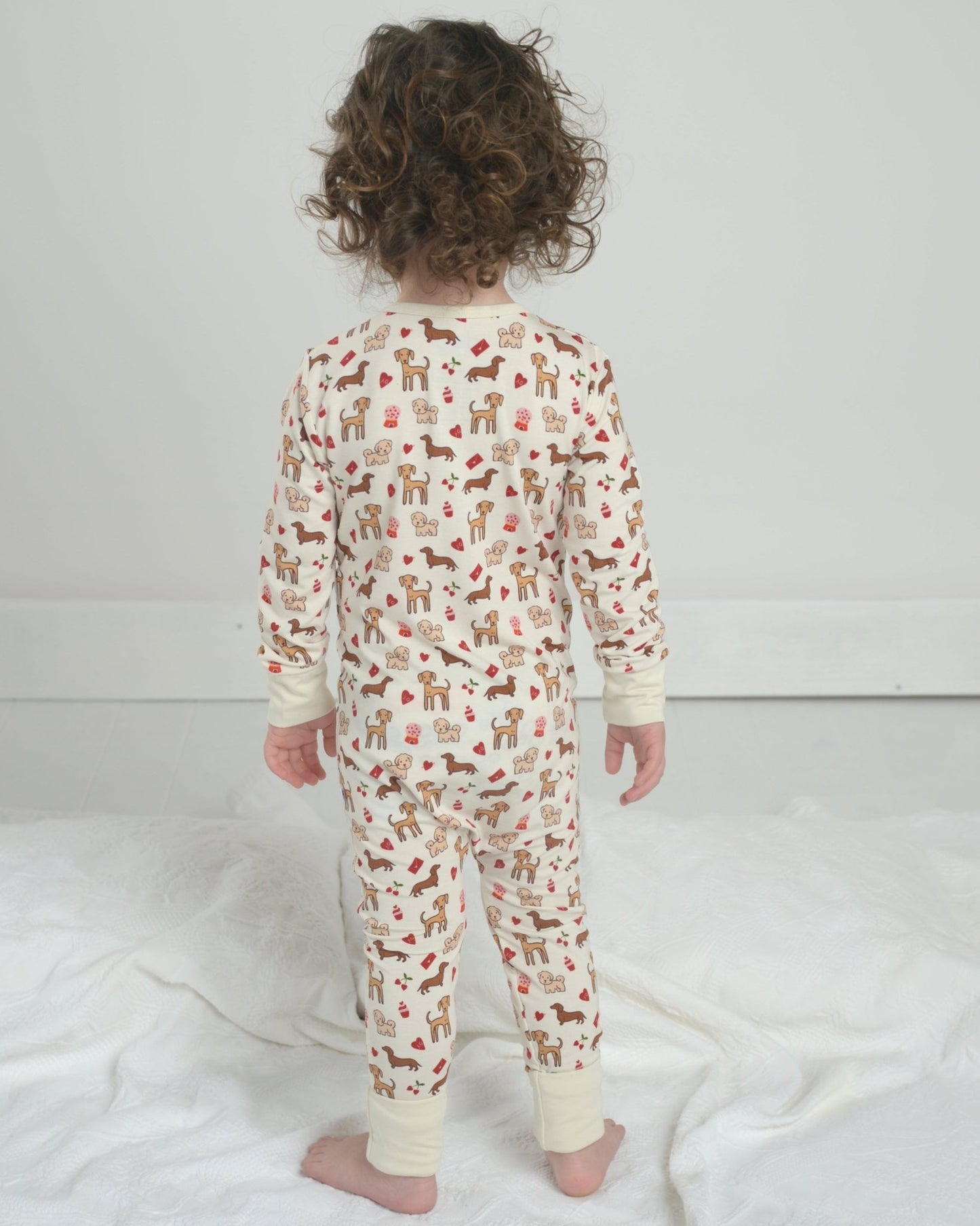 Puppy Toddler Bamboo Pajamas, Dog Pajamas, Bamboo PJ