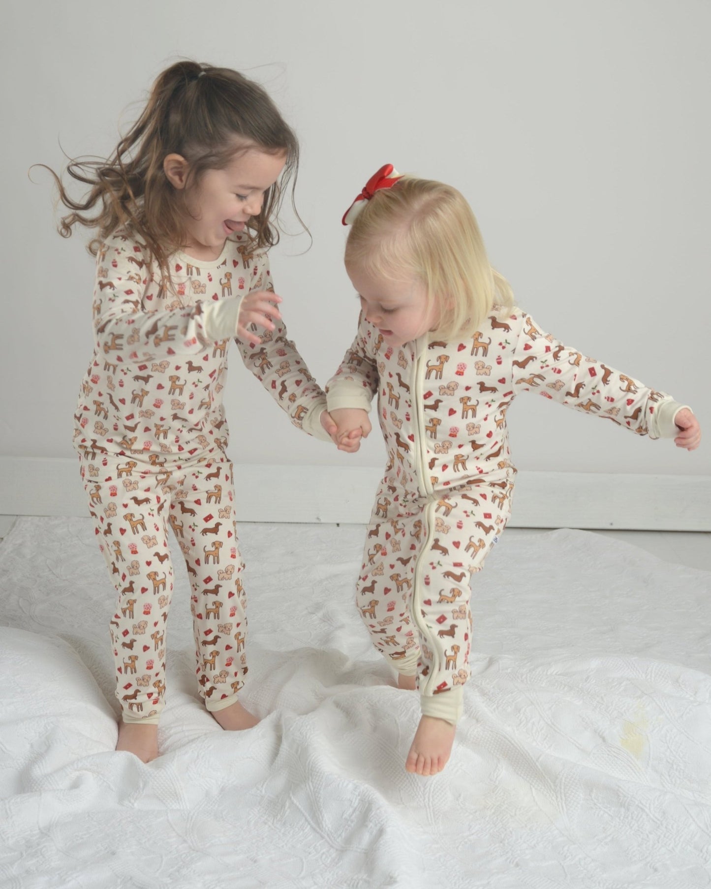 Puppy Toddler Bamboo Pajamas, Dog Pajamas, Bamboo PJ