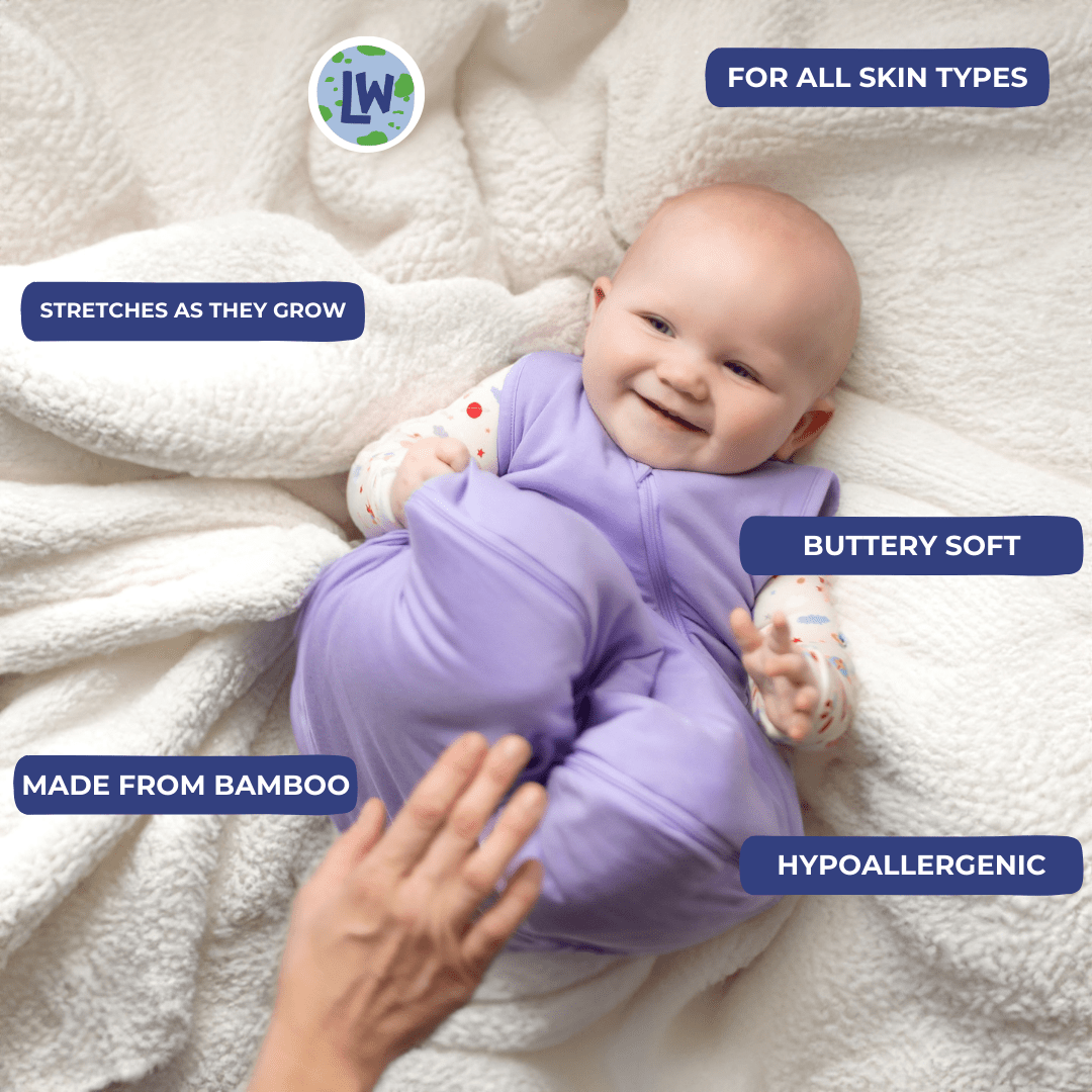 Lavender Bamboo Sleep Sack, Sleep Sack, Sleep Bag, Baby Girl Gift
