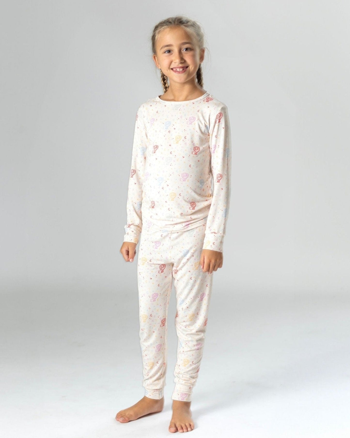 Leo Bamboo PJ Set, Horoscope Pajamas for Kids, Astrology Leo Sign