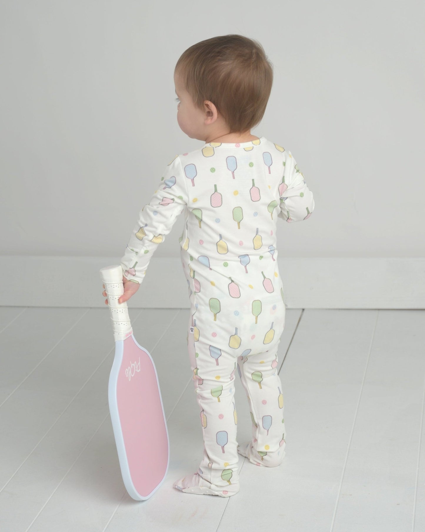 Pickleball Bamboo Onesie, Sports Baby Clothes, Bamboo Baby Pajamas