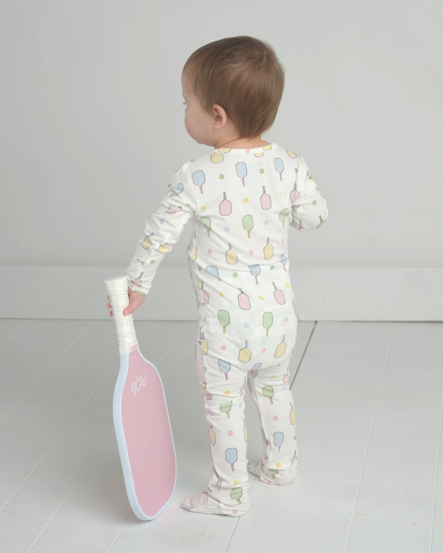 Pickleball Bamboo Onesie, Sports Baby Clothes, Bamboo Baby Pajamas
