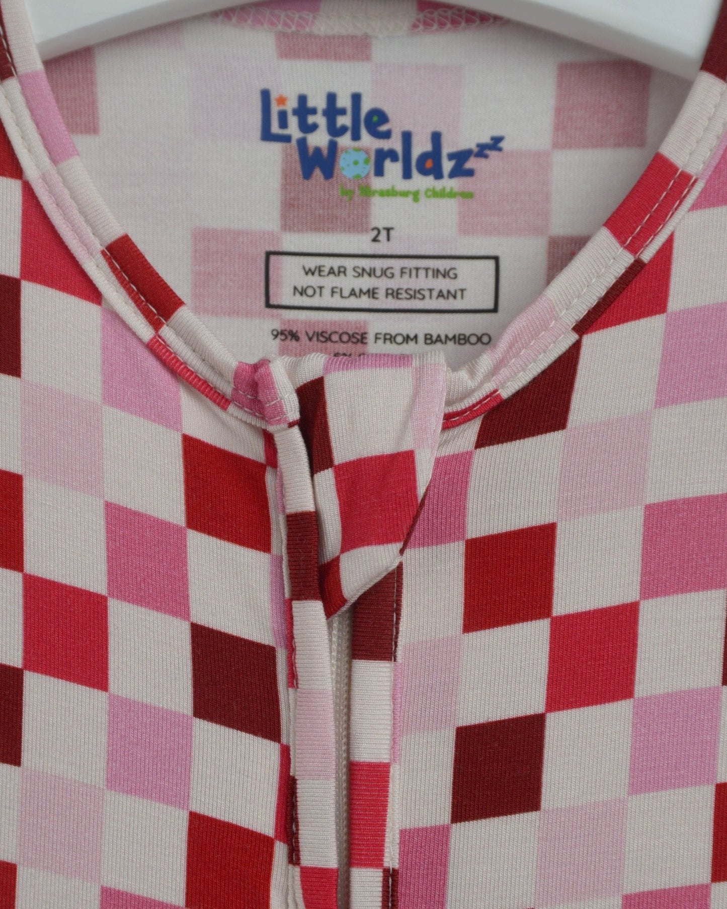 Checkered Print Clothes, Bamboo Pajamas for Kids, Soft Pajamas Toddler