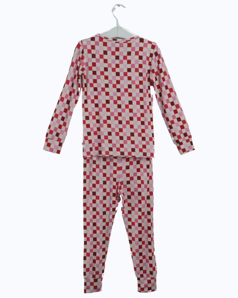 Checkered Print Pajama Set, Soft Pajamas Toddler, Bamboo Pajamas