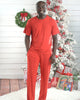 Christmas Men's Bamboo Pajamas, Holiday Set, Men's Bamboo Pajamas