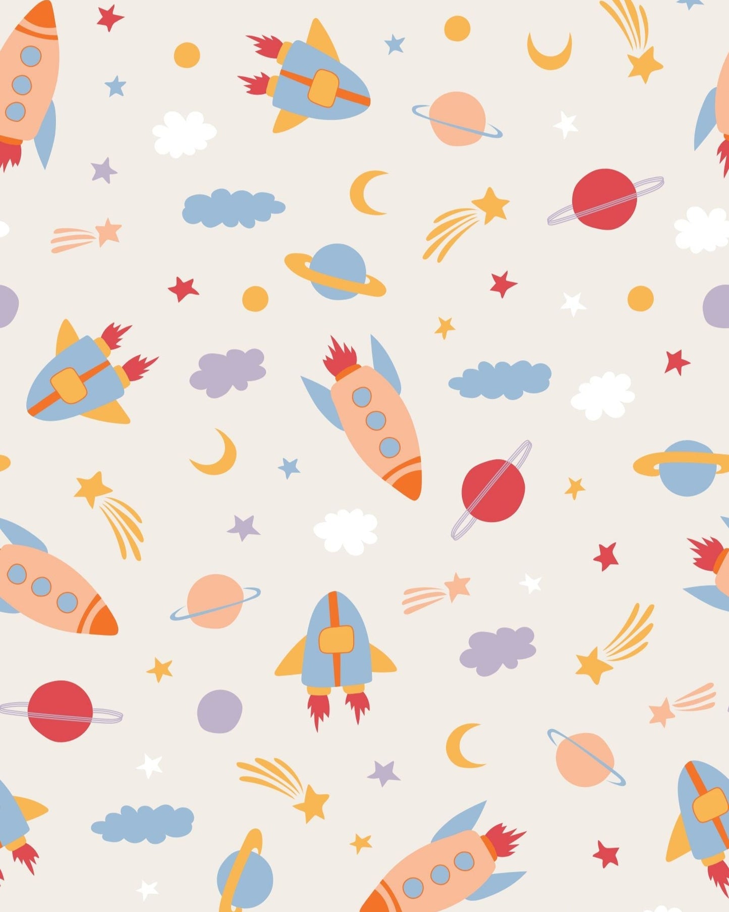 Rocketship Bamboo Pajama Set, Space Pajamas, Bamboo Kids Pajamas