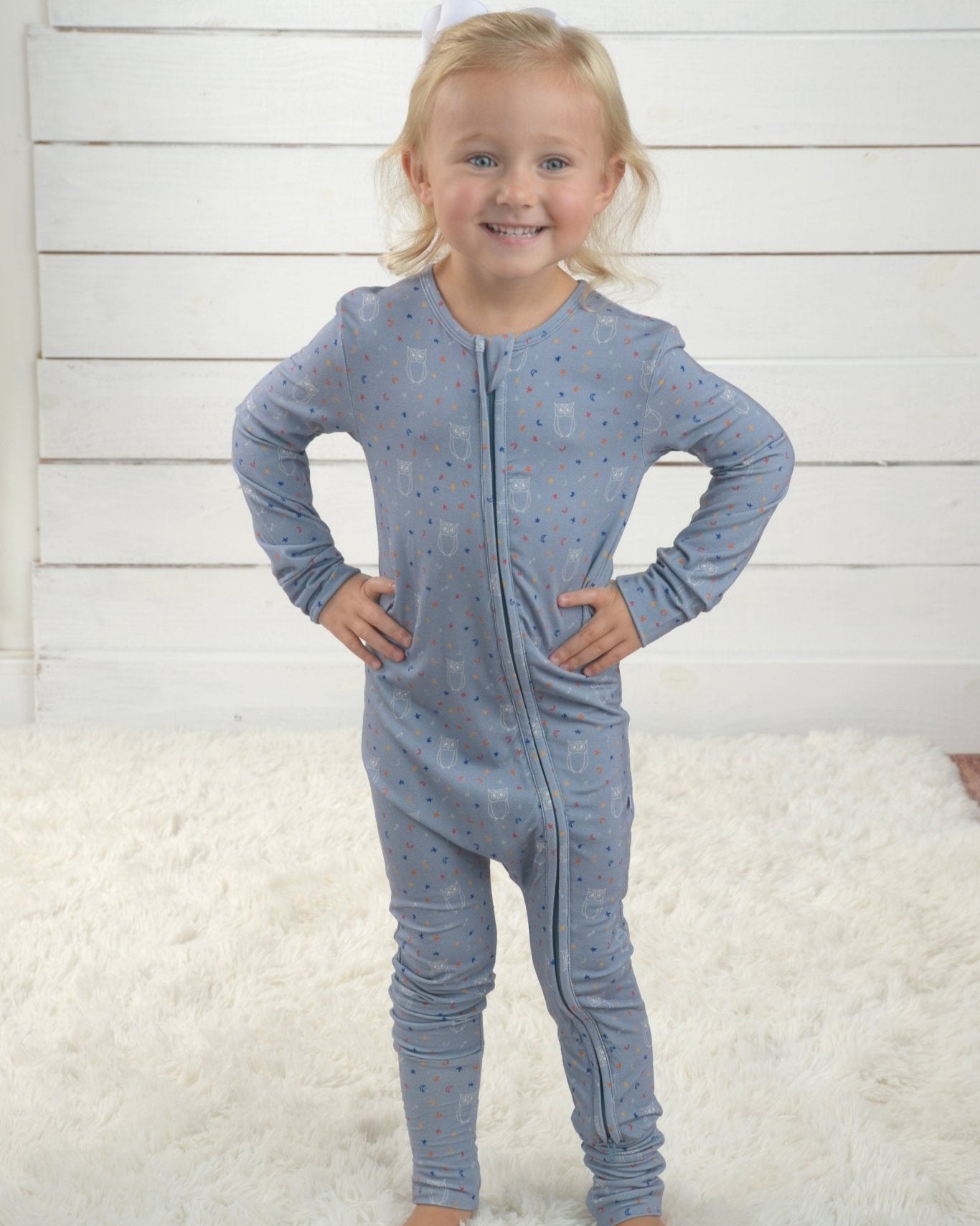 Bamboo Pajamas for Kids, Soft Pajamas Toddler, Owl Print Pajamas