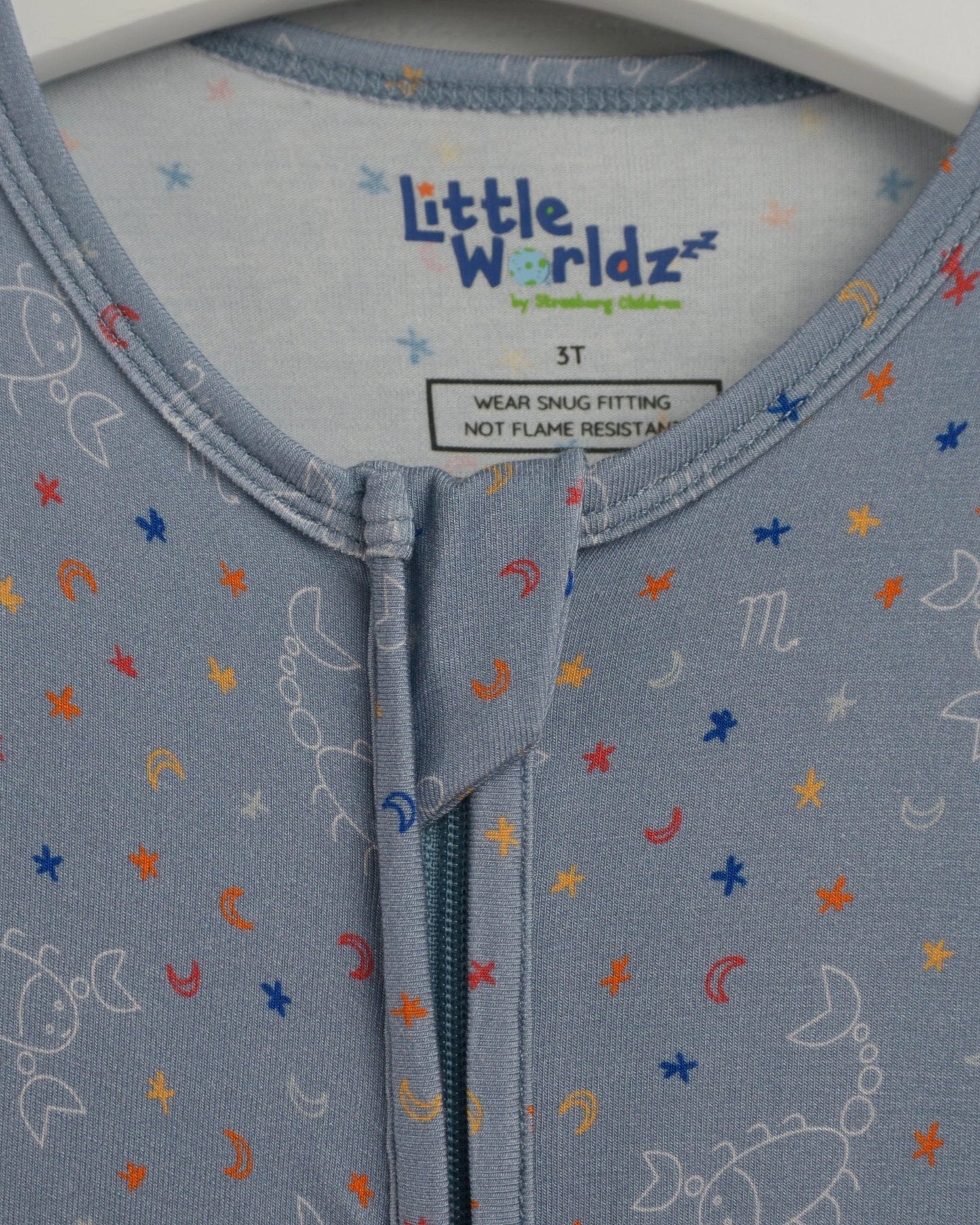 Scorpio Zipper Footie Pajamas, Bamboo Pajamas for Kids, Star Sign PJs