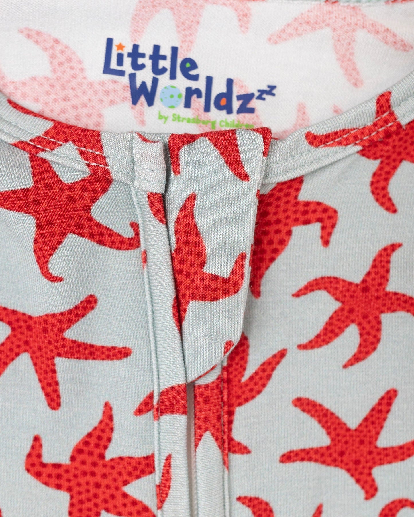 Starfish Bamboo Footies, Infant Onesie pajamas, Christmas at the beach