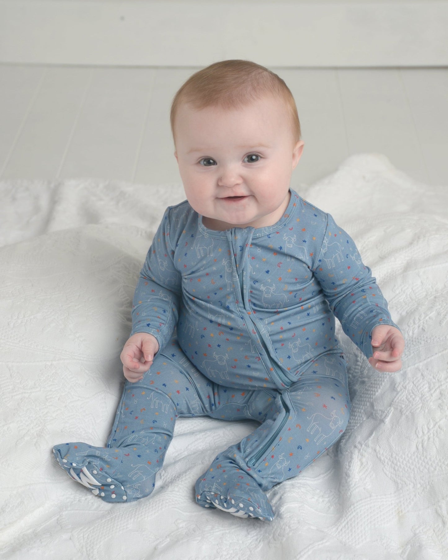 Taurus Bamboo Onesie for Baby - Little WorldzZipper Footie