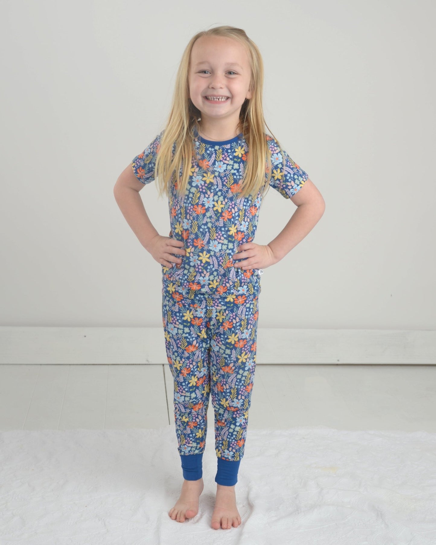 Wildflower Two Piece Pajama Set - Little WorldzTwo Piece Set