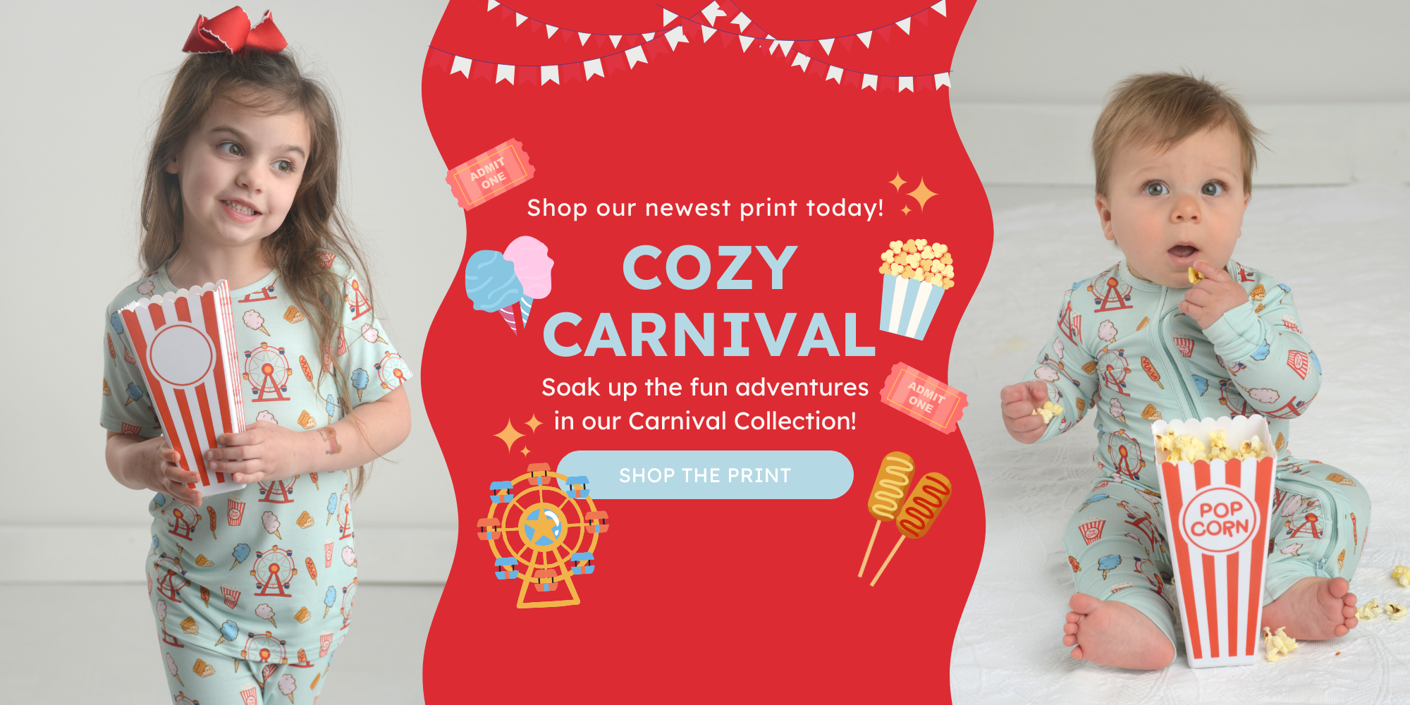 Bamboo Pajama Sets, Carnival Pajamas