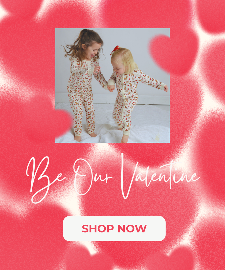 Family Pajamas, Bamboo Pajamas for Kids, Mix and Match Pajamas, Valentine Pajamas for Kids