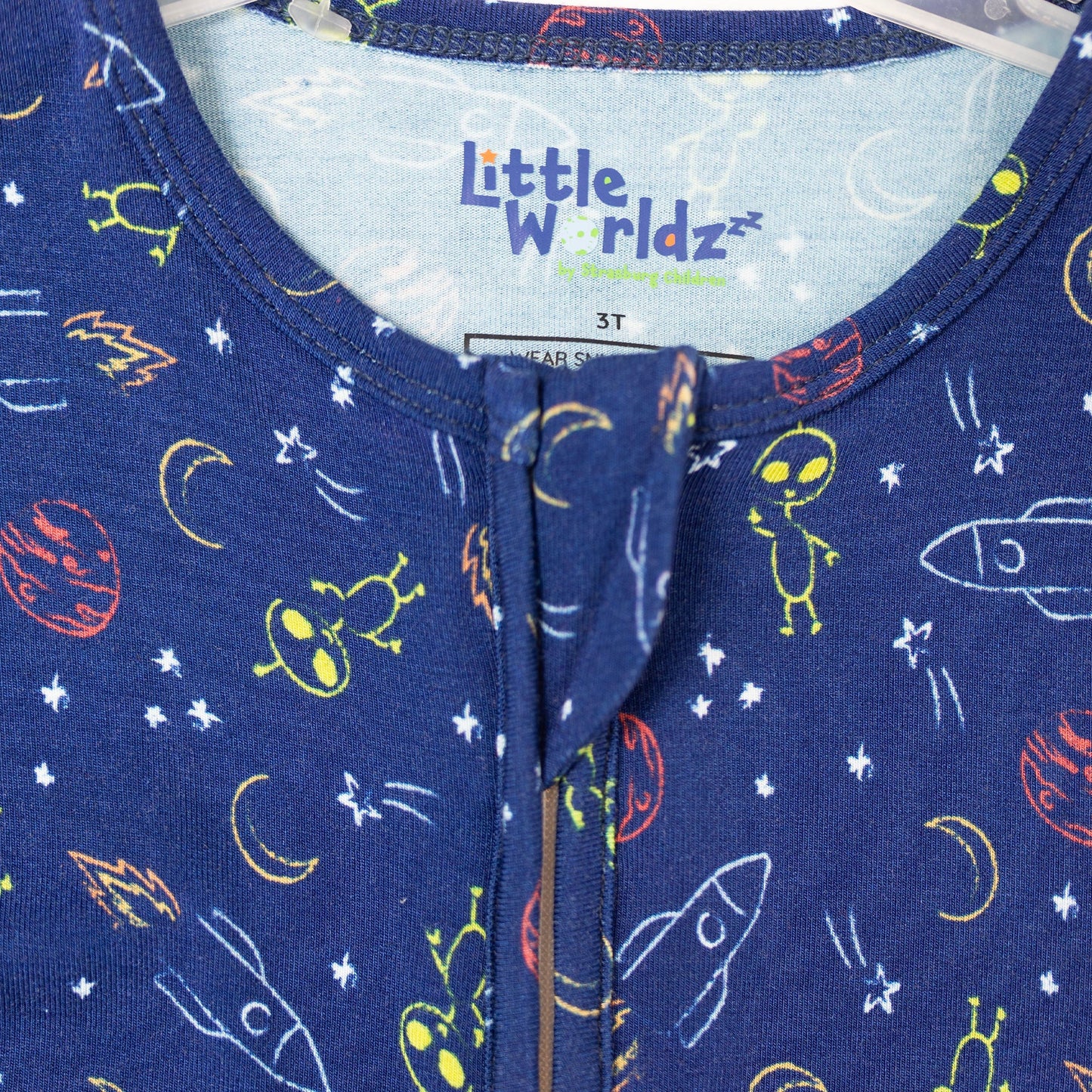 Alien Zipper Footie PJs - Little WorldzZipper Footie