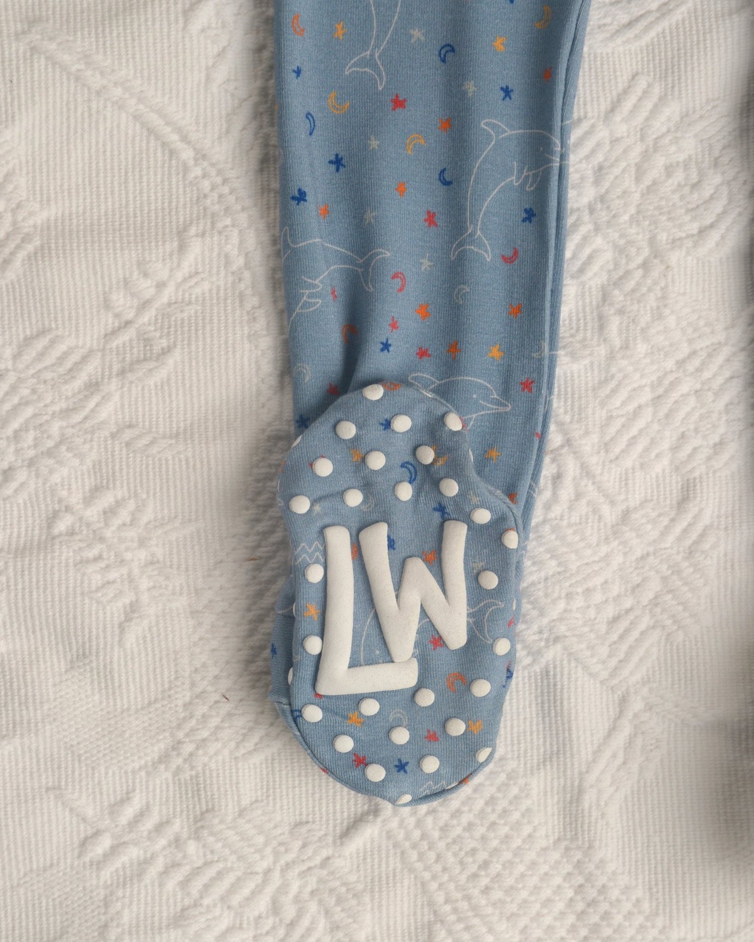 Aquarius Bamboo Footie for Baby - Little WorldzZipper Footie