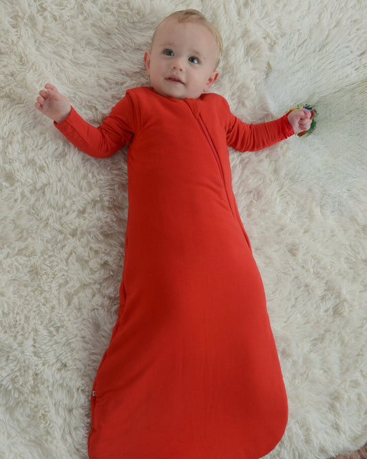 Bamboo Sleep Sack in Red - Little WorldzSleep Sack