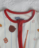 Baseball Bamboo Onesie - Little WorldzZipper Footie