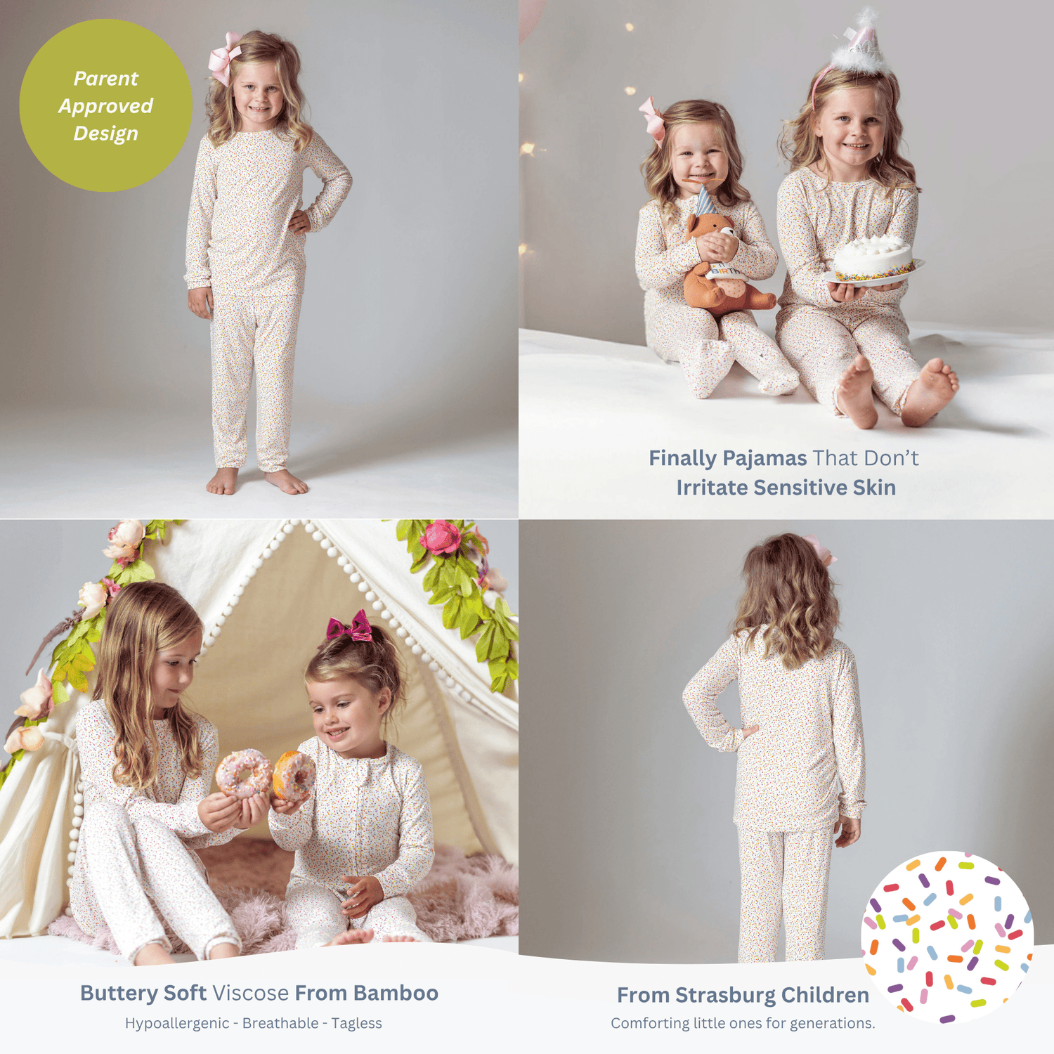Carnival Bamboo Pajama Set for Kids - Little WorldzTwo Piece Set