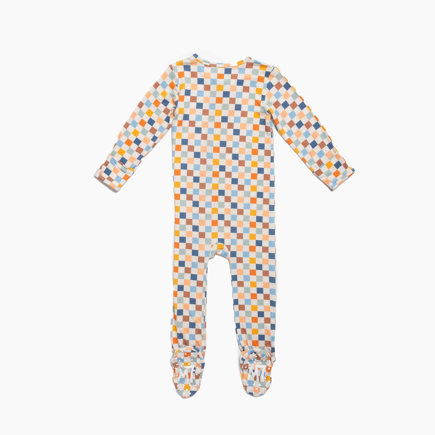 Checkered Zipper Footie PJs - Little WorldzZipper Footie