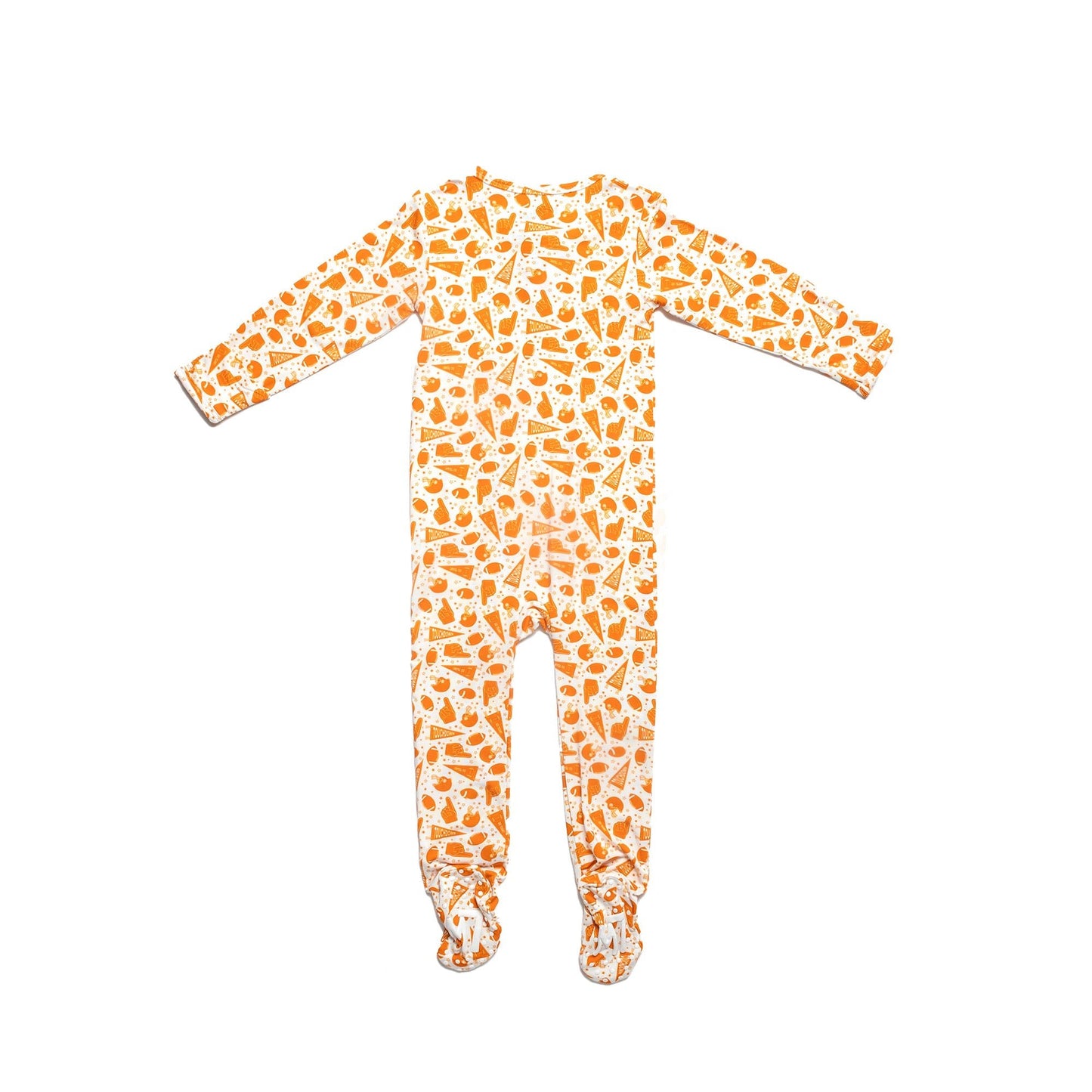 Football Zipper Footie PJs - Little WorldzZipper Footie